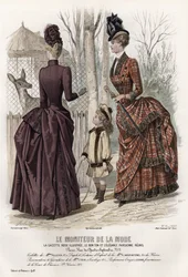 French fashion plate, late 19th century