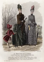 French fashion plate, late 19th century