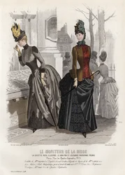 French fashion plate, late 19th century
