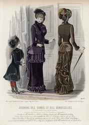 French fashion plate, late 19th century