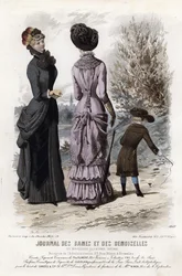 French fashion plate, late 19th century