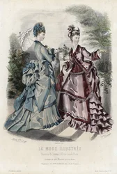 French fashion plate, late 19th century