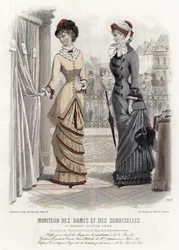 French fashion plate, late 19th century