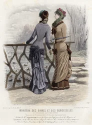 French fashion plate, late 19th century
