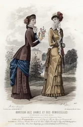 French fashion plate, late 19th century