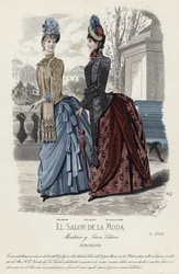 French fashion plate, late 19th century