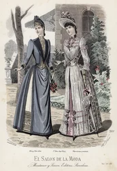 French fashion plate, late 19th century