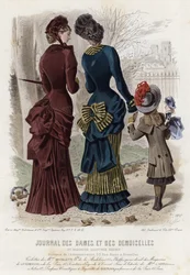 French fashion plate, late 19th century