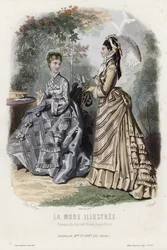 French fashion plate, late 19th century