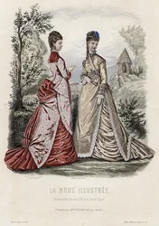 French Fashion Plate, Late 19th Century