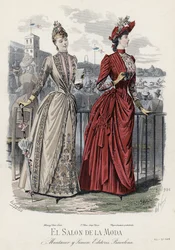 French Fashion Plate, Late 19th Century