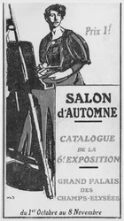 Front cover illustration of the catalogue for the 6th Salon d