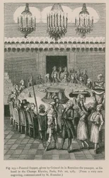 Funeral Supper, given by Grimod de la Reyniere the Younger, at his Hotel in the Champs Elysees, Paris, Feb. 1st, 1783