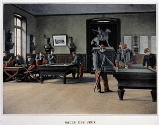 Games Room: Soldiers Playing Billiards from 