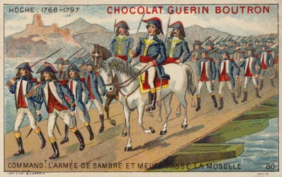 General Hoche, commander of the Army of Sambre and Meuse, crossing the Moselle