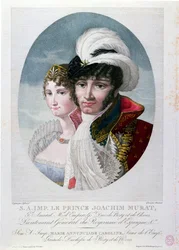 General Joachim Murat and his wife Caroline Bonaparte