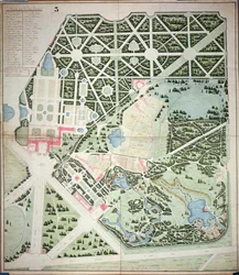 General plan of the parks of the two Trianon Palaces, Versailles