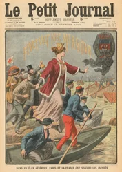 Generosity of the City of Paris and France in rescuing the victims of the floods, illustration from 