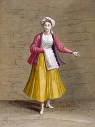 Girl from St. John of Patmos, from Collection of One Hundred Prints Representing the Different Nations of the Levant by Charles de Ferriol, engraved by Gerard Scotin