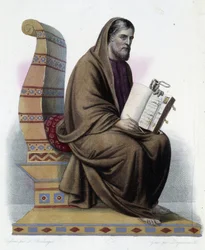 Gregoire de Tours (538-594) bishop of Tours and historian of the church- in 