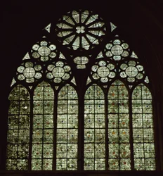 Grisaille style window