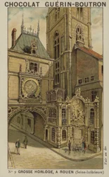Grosse Horloge, Rouen, Seine-Inferieure