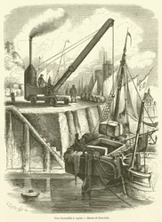 Steam locomotive crane