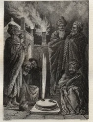 Guebre near Baku - Fireworshippers - New National Encyclopedia by Maurice La Charest