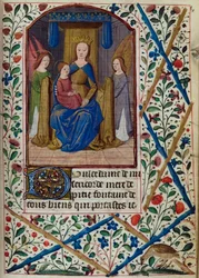 Virgin and Child, from Book of Hours, Use of Paris, mid-15th century
