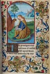 St John the Evangelist (from Book of Hours, Use of Paris, mid-15th century)
