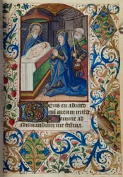 Presentation in the Temple, from Book of Hours, Use of Paris, mid-15th century (H/L-3-3 fol. 70r)