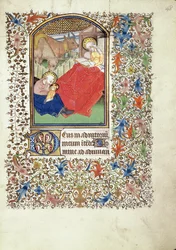 Birth of Jesus, from the Book of Hours of the Master of Jacques de Besançon