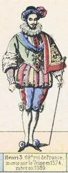 Henry III, 62nd King of France, Ascended the Throne in 1574, Died in 1589