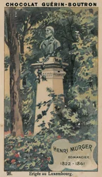 Henri Murger, Novelist, 1822-1861, Erected at Luxembourg