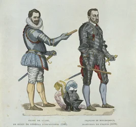 Henri of Guise and Francois de Montmorency, from an engraving of the time