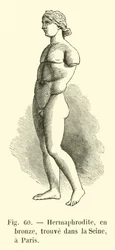 Hermaphrodite, in Bronze, Found in the Seine, Paris