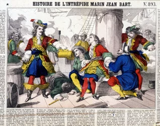 History of the fearless sailor Jean Bart - imagery of Epinal, 19th century