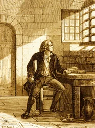 Honore-Gabriel Riquetti, Count of Mirabeau at the Fort de Joux in 1775