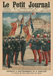Honour to Polytechnique and Saint-Cyr, Front Cover Illustration from Le Petit Journal, 26th April 1914