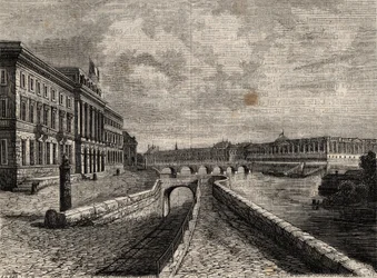 Hotel de la Monnaie - Engraving in Physical, civil and moral history of Paris: from the earliest historical times to the present day by Jacques Antoine Dulaure