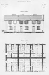 Housing development in Mulhouse, late 19th century