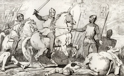 Hugh Capet (941-96) captures Charles de Lorraine, from 