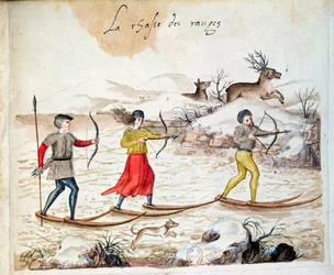 Hunting Deer on Skis