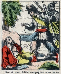 Illustration for the book of Daniel Defoe 