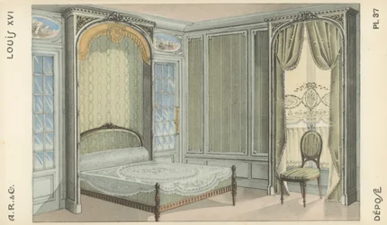 Illustration from interior design product catalogue from A R & Cie, France