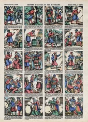 Images of Epinal from Pellerin House - Circa 1913 - Illustration for the Tales of the Thousand and One Nights. Story of Ali Baba and 40 Thieves