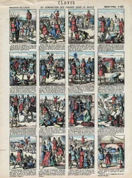 Images of Epinal of the Pellerin House - circa 1913 - Clovis or domination of the Francs in Gaul