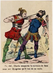 In 480, Clovis Won Soissons Over Syagrius and Killed with His Hand