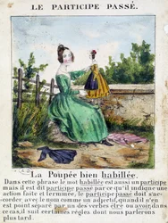 In La grammaire en images, leaflet album, circa 1850