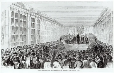 Inauguration of the Ecole Normale Superieure in Paris, from Les Tableaux de Paris by Texier, 1852